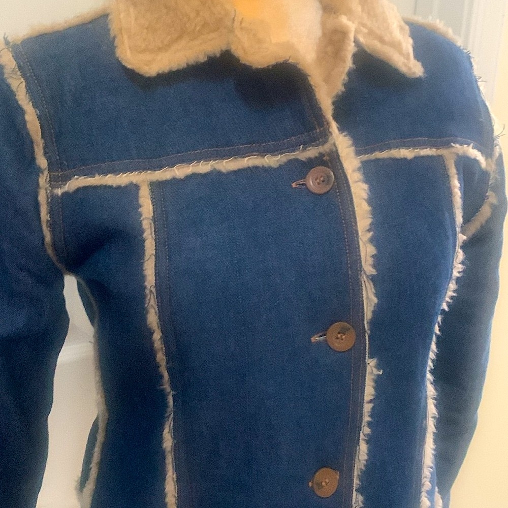 Vintage Sherpa Denim & Fleece Jacket - Picture 2 of 9